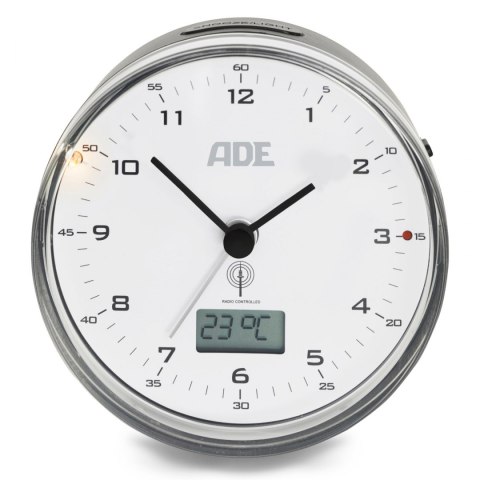 Budzik z termometrem ADE średnica 8 cm