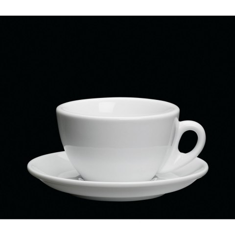 Filiżanka do cappuccino ze spodkiem 0,1 L biała CILIO