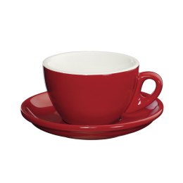Filiżanka do cappuccino ze spodkiem czerwona 0,1 L CILIO