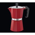 Kafeteria do espresso na 6 filiżanek czerwona