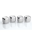 Stalowe kostki chłodzace w pudełku 4 sztuki 2,5 x 2,5 x 2,5 cm