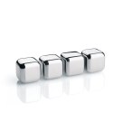 Stalowe kostki chłodzace w pudełku 4 sztuki 2,5 x 2,5 x 2,5 cm