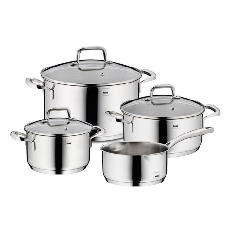 Zestaw garnków z pokrywkami 4 sztuki