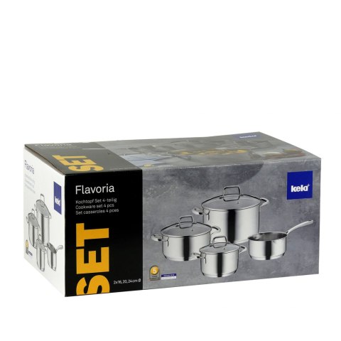 Zestaw garnków z pokrywkami 4 sztuki