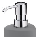 Ceramiczny dozownik do mydła ze szczotką do naczyń wys.22 cm 350 ml szary