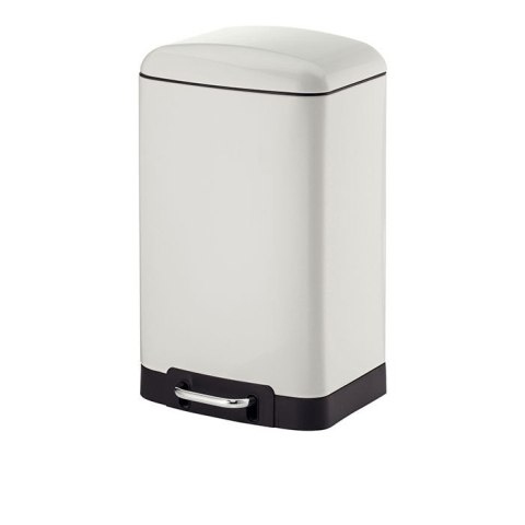Stalowy kosz na śmieci z pedałem12 L biały