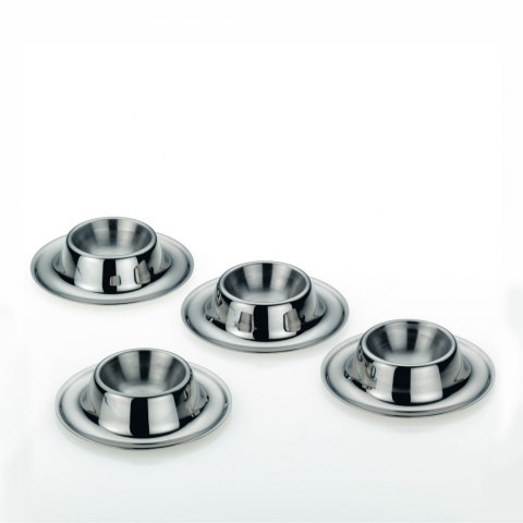 Kieliszki na jajka stalowe 4 sztuki KELA