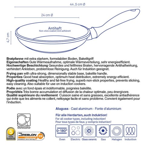 Patelnia, śred. 24 cm