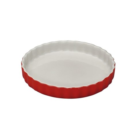 Ceramiczna forma na tartę, śred. 28 cm, czerwona