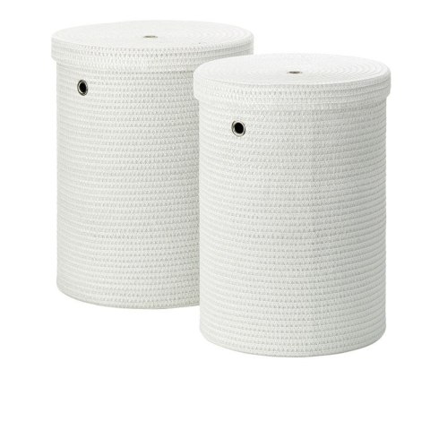 Kosz na pranie, 2 szt., biały