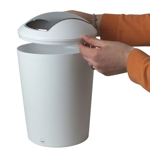 Kosz na śmieci łazienkowy 5 L biały
