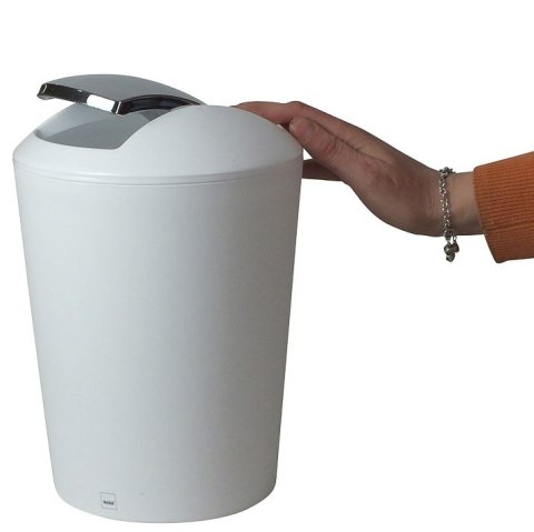 Kosz na śmieci łazienkowy 5 L biały