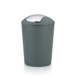 Kosz na śmieci łazienkowy, 5,0 l, szary