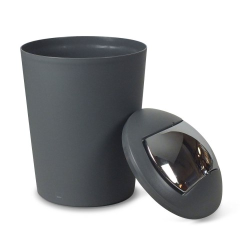 Kosz na śmieci łazienkowy, 5,0 l, szary