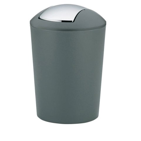 Kosz na śmieci łazienkowy, 5,0 l, szary