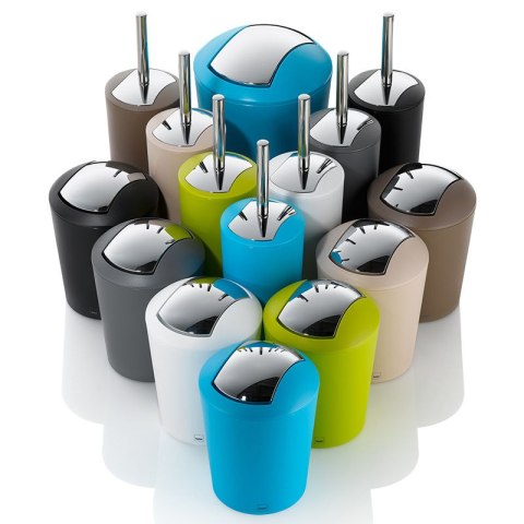 Kosz na śmieci łazienkowy, 5,0 l, szary