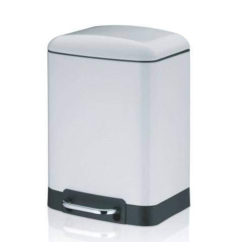Kosz otwierany pedałem, 6,0 l, biały