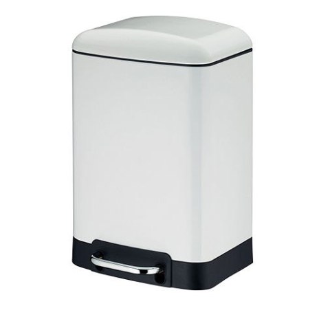 Kosz otwierany pedałem, 6,0 l, biały