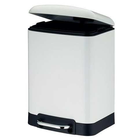 Kosz otwierany pedałem, 6,0 l, biały