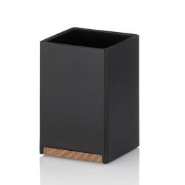 Kubek łazienkowy 7 x 7 x 11 cm czarny