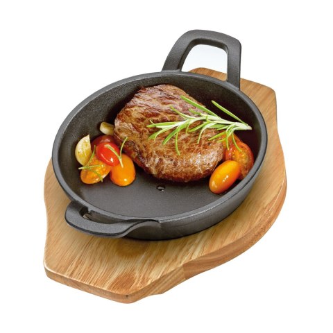 Mini patelnia do serwowania z podstawką średnica 16 cm dół 12,5 cm KUCHENPROFI
