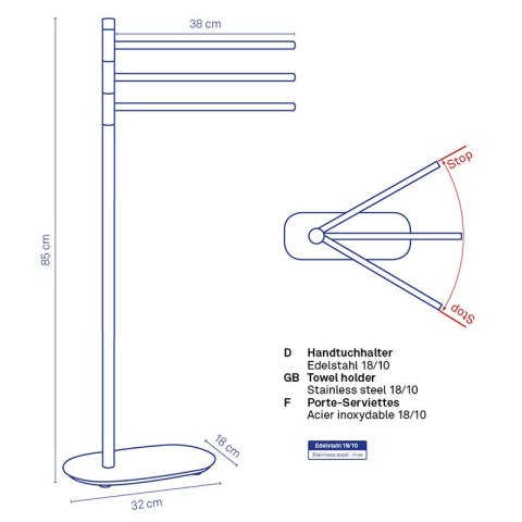 Wieszak na ręczniki