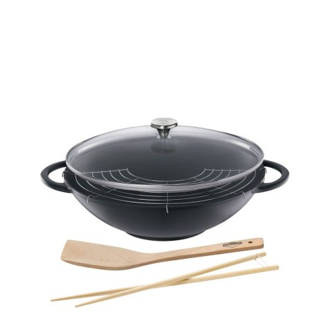 Wok żeliwny z rusztem KUCHENPROFI 36 cm