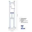 Zestaw toaletowy, 77,5 cm
