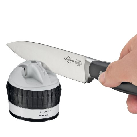 Ostrzałka do noży dwustopniowa KUCHENPROFI śred. 6,5 x 6 cm