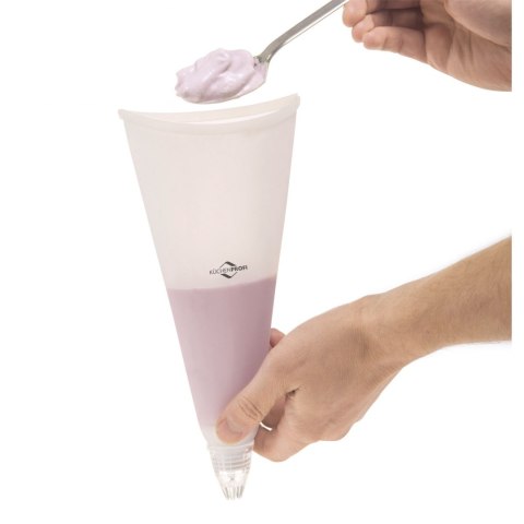 Rękaw silikonowy i 9 końcówek do dekoracji ciast KUCHENPROFI