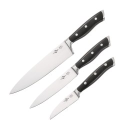 Zestaw 3 noży kuchennych KUCHENPROFI stal chirurgiczna