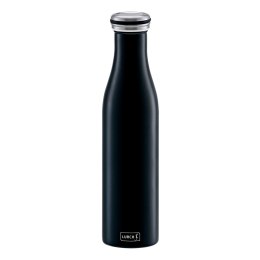 Butelka termiczna, stalowa, 0,75 l, czarna matowa