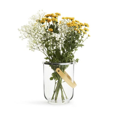 Szklane wiaderko do szampana wazon lampion śred. 18,5 x 23 cm