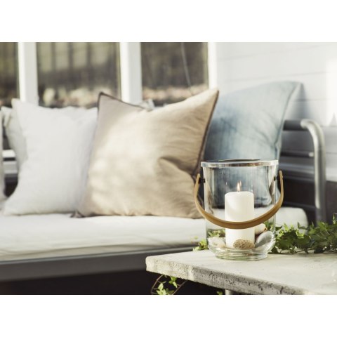 Szklane wiaderko do szampana wazon lampion śred. 18,5 x 23 cm