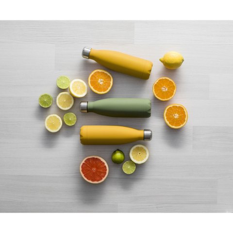 Butelka stalowa termiczna SAGAFORM żółta matowa 0,5 L