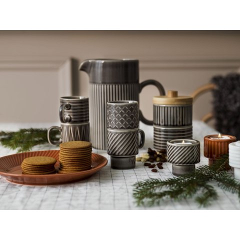 Filiżanki do espresso SAGAFORM 4 sztuk szare ceramika 0,1 L