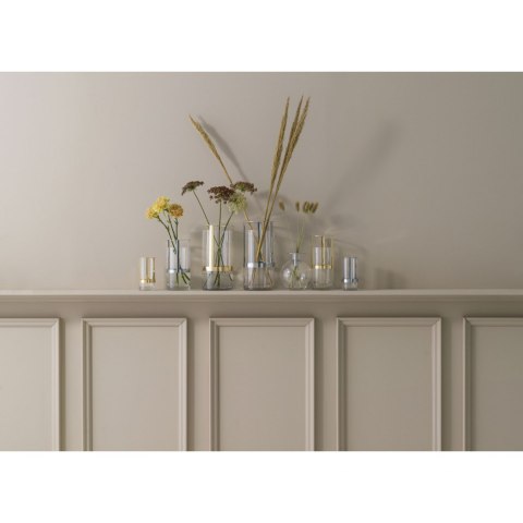 Świecznik/wazonik, wys. 18 cm, srebrny, pudełko prezentowe