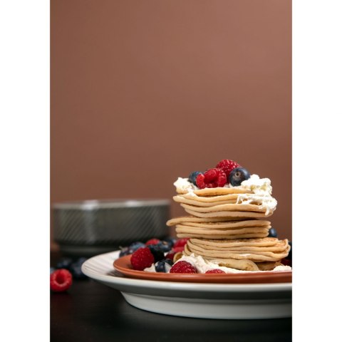 Talerz, biały, ceramika, śred. 27,5 cm