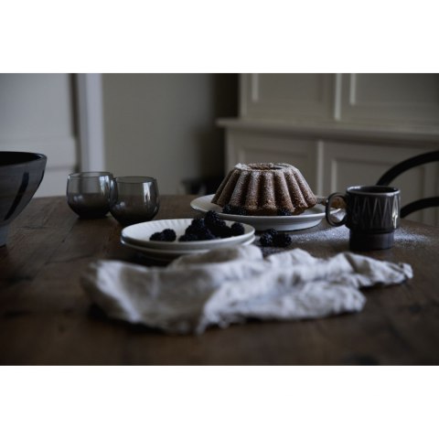 Talerz, biały, ceramika, śred. 27,5 cm