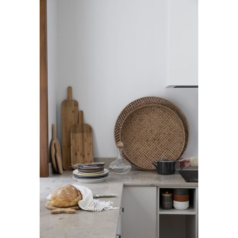 Talerz, biały, ceramika, śred. 27,5 cm