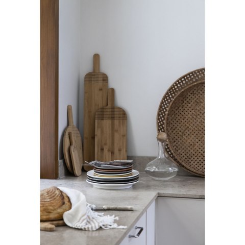 Talerz, biały, ceramika, śred. 27,5 cm