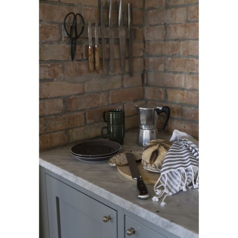 Talerz, szary, ceramika, śred. 27,5 cm