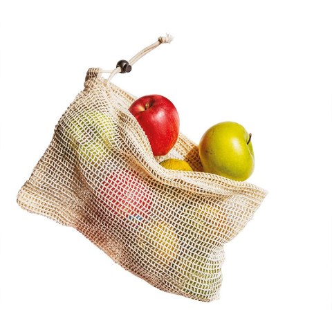 Wielorazowe woreczki na warzywa i owoce 3 sztuki 3 rozmiary