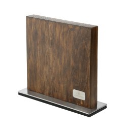 Blok na noże magnetyczny ZASSENAHAUS 10 noży 28 x 9 x 25 cm ciemny jesion