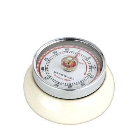 Timer mechaniczny średnica 7 x 3 CM kremowy ZASSENHAUS