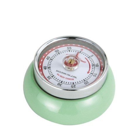 Timer mechaniczny ZASSENHAUS śred. 7 x 3 cm miętowy