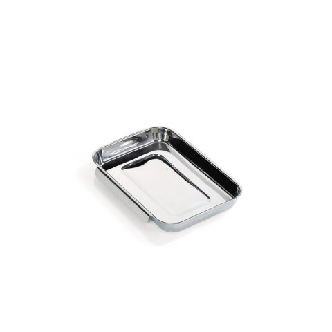 Deska do krojenia z tacką, bambus/stal nierdzewna, 40 x 30 x 3,5 cm