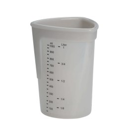 Miarka silikonowa 1 L szara