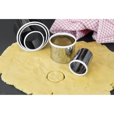 Foremki lub wykrawacze do deserów i dekoracji okrągłe śred. 4 - 9 x 5 cm LURCH