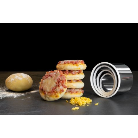 Foremki lub wykrawacze do deserów i dekoracji okrągłe śred. 4 - 9 x 5 cm LURCH